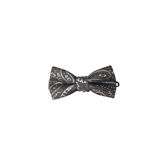 Boys Brown Paisley Bow Tie