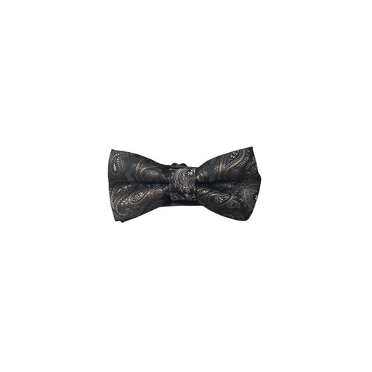 Boys Bronze & Black Paisley Bow Tie
