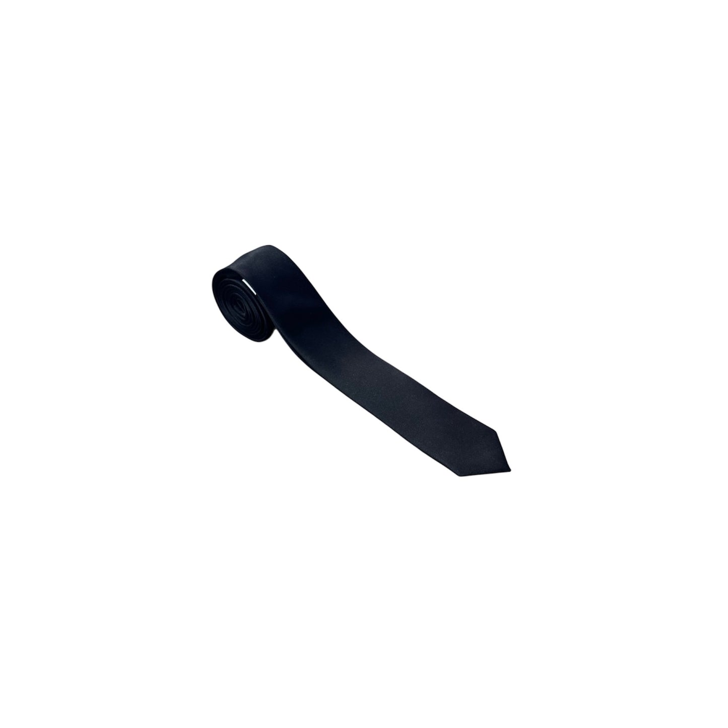 Mens Narrow Black Necktie