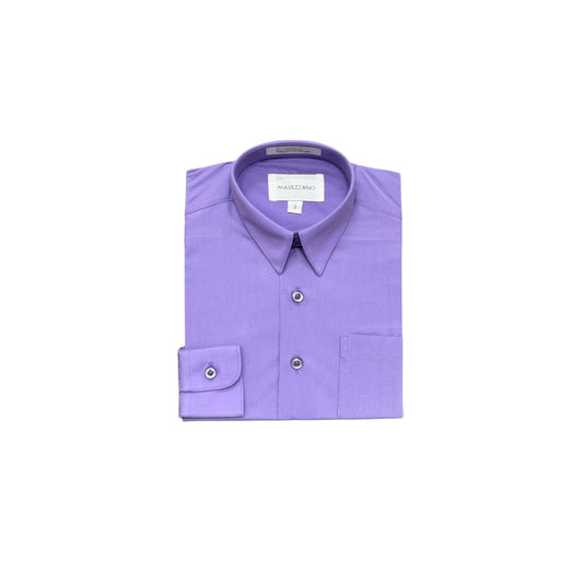 Mavezzano Slim-Fit Lavender Dress Shirt (Size 3)