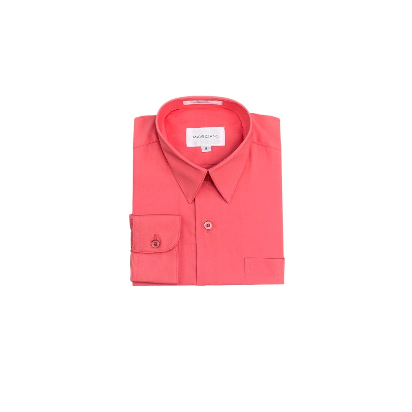 Mavezzano Slim-Fit Coral Dress Shirt