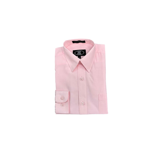 Top Kids Modern-Fit Classic Pink Dress Shirt