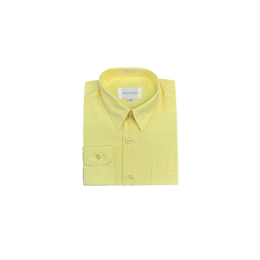 Mavezzano Slim-Fit Yellow Dress Shirt