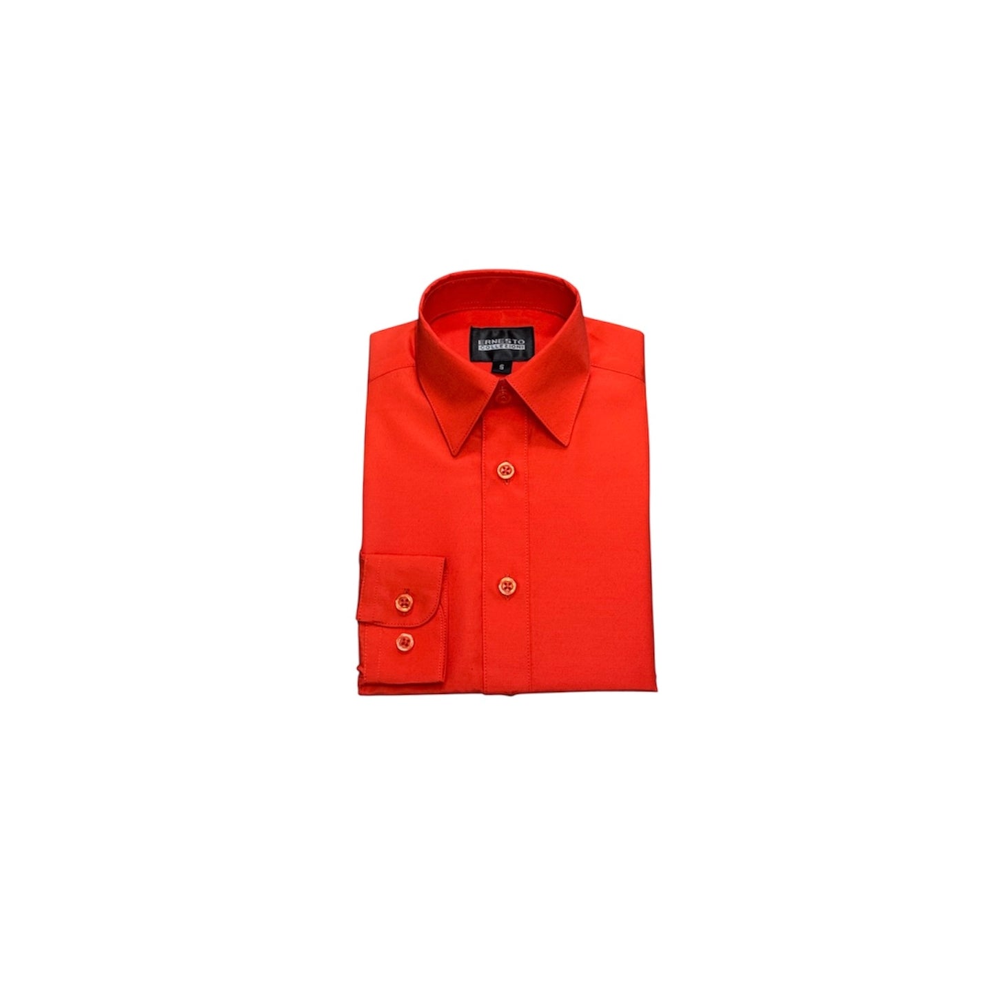 Ernesto Modern-Fit Fire Engine Red Dress Shirt
