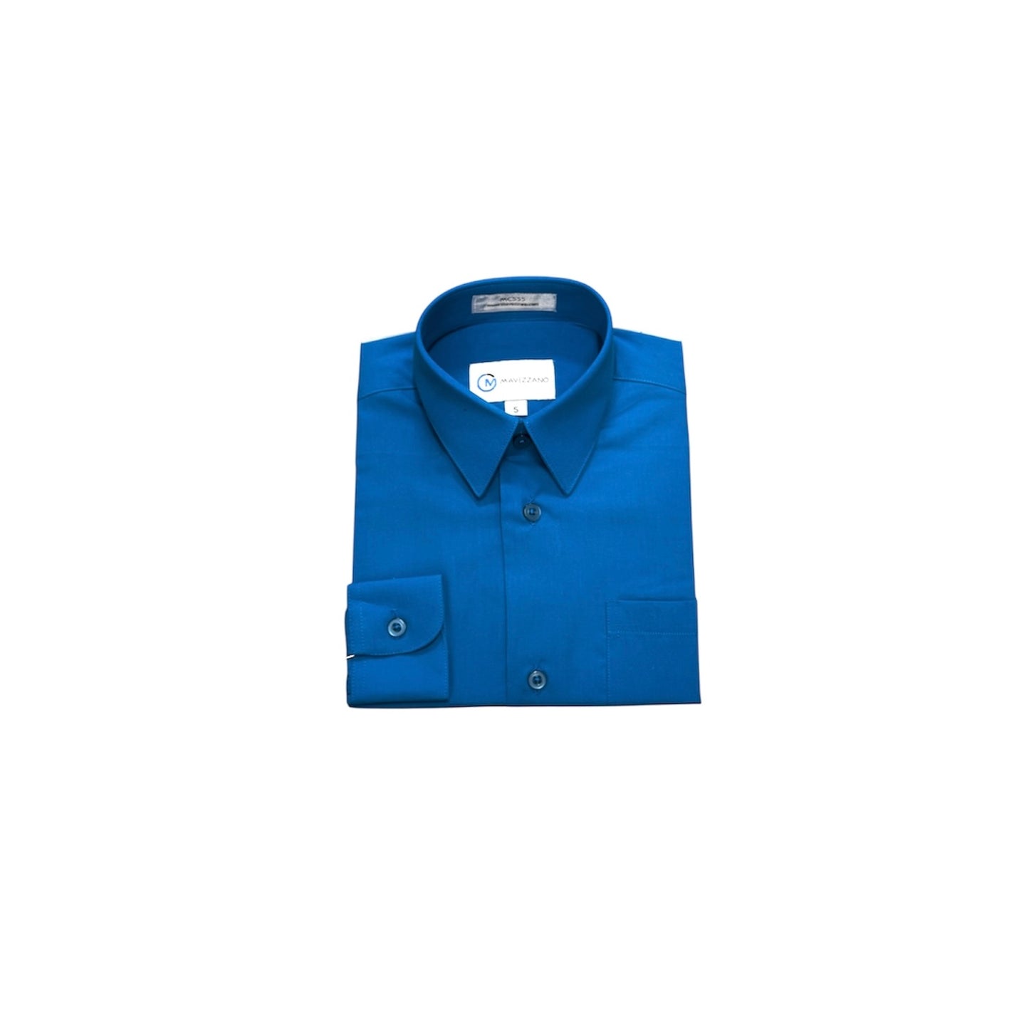 Mavezzano Slim-Fit Teal Dress Shirt