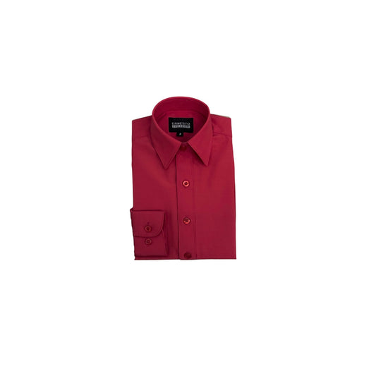 Ernesto Modern-Slim Fit Red Dress Shirt