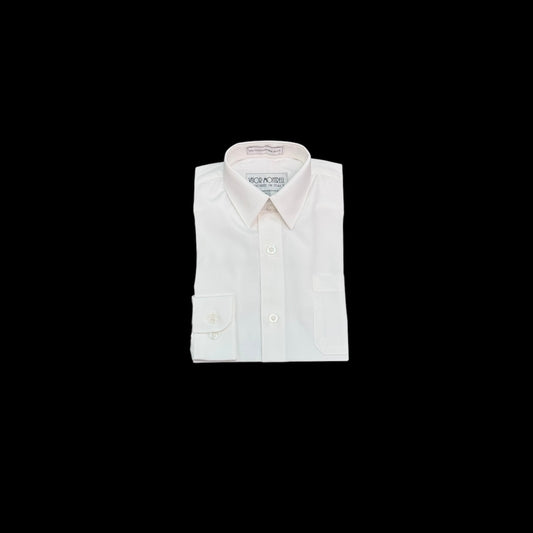 VIOR MONTRELL Modern-Fit Off-White Dress Shirt
