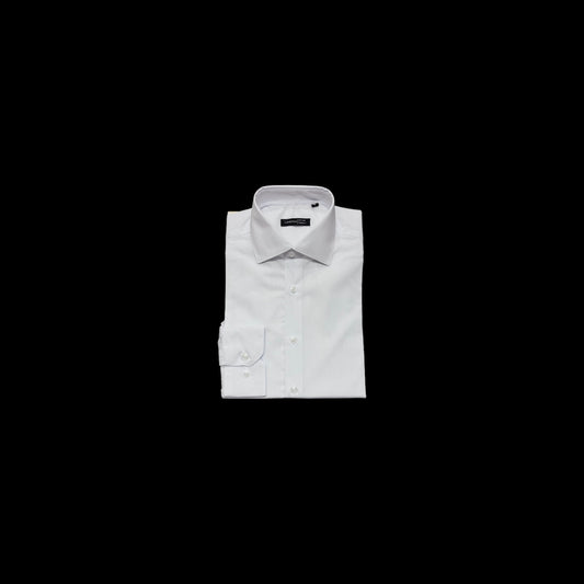 Lorenzo Tailored-Fit Men's White Dress Shirt
