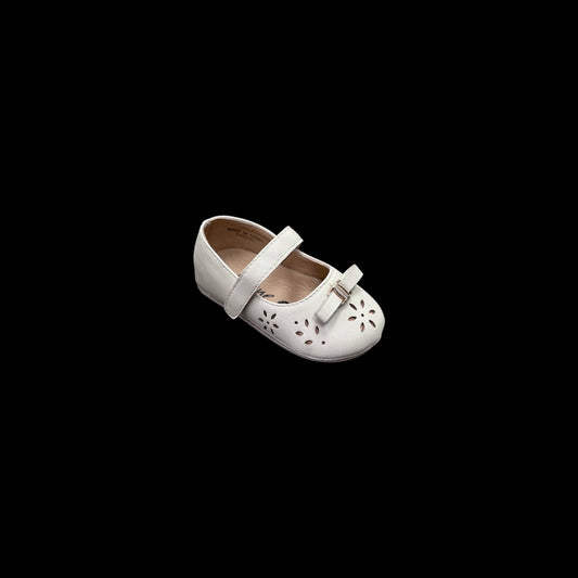 Jolene Baby Beige Ballerina Flat w/ Floral Cutout