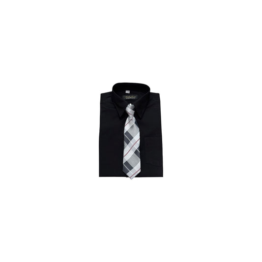 Fancy Kids Classic Fit Black Dress Shirt w/ Tie