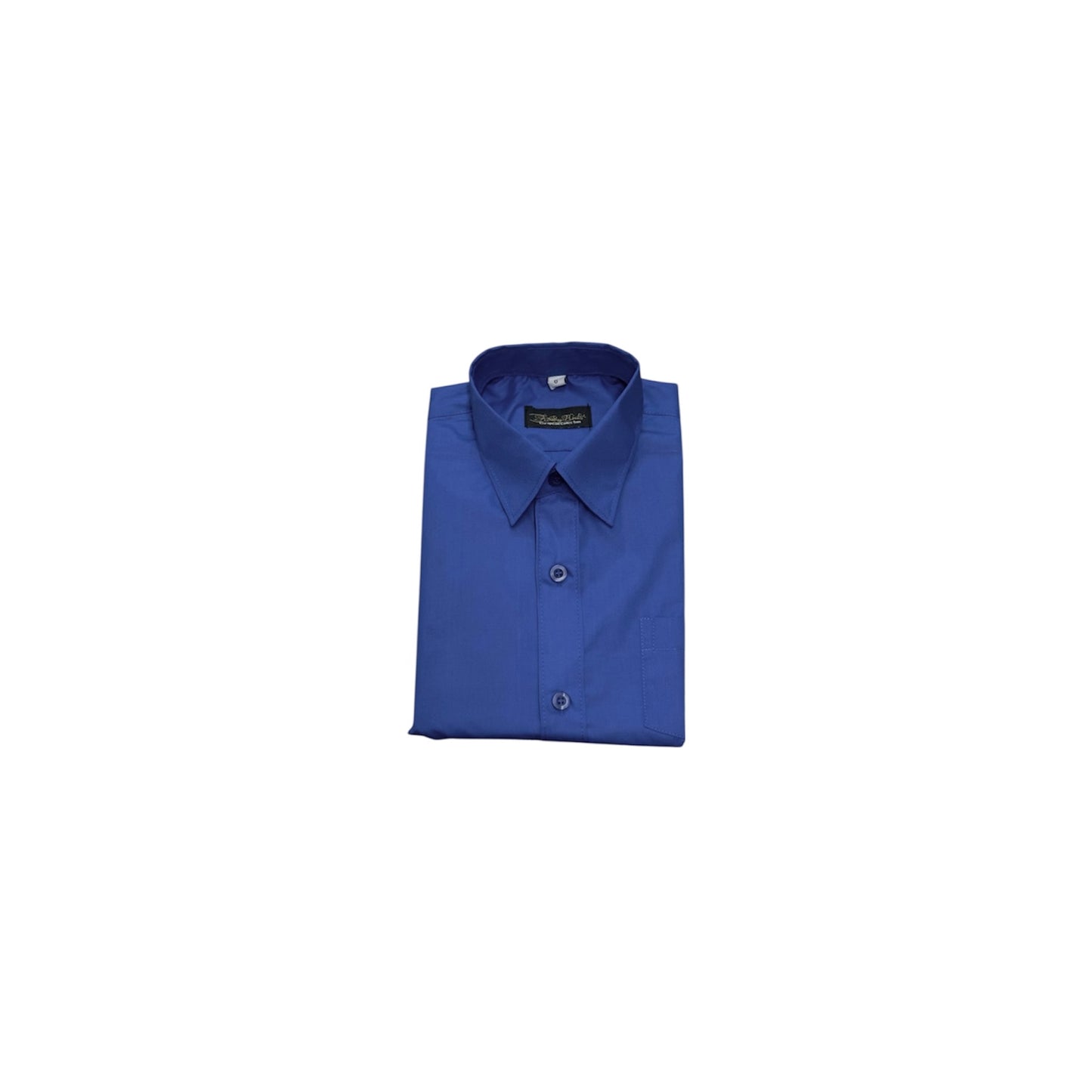 Fancy Kids Classic Fit Royal Blue Dress Shirt w/ Tie