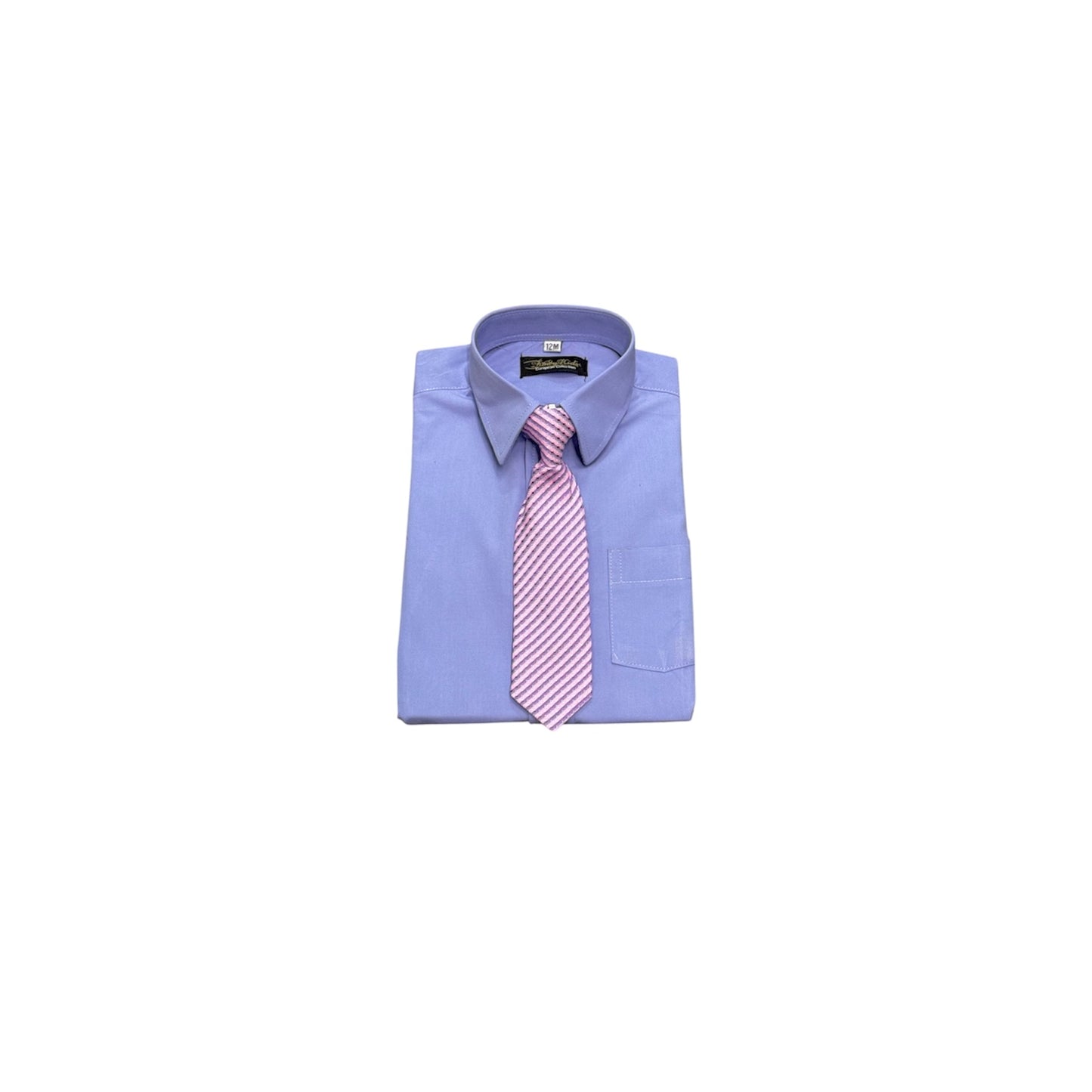 Fancy Kids Classic Fit Lavender Dress Shirt w/ Tie