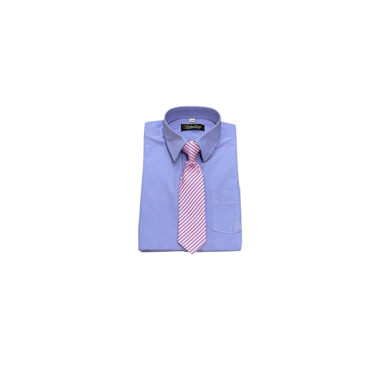 Fancy Kids Classic Fit Lavender Dress Shirt w/ Tie