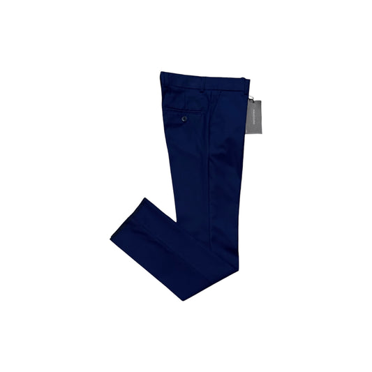 Mavezzano Slim Fit Boys' Wool Blend Navy Dress Pant