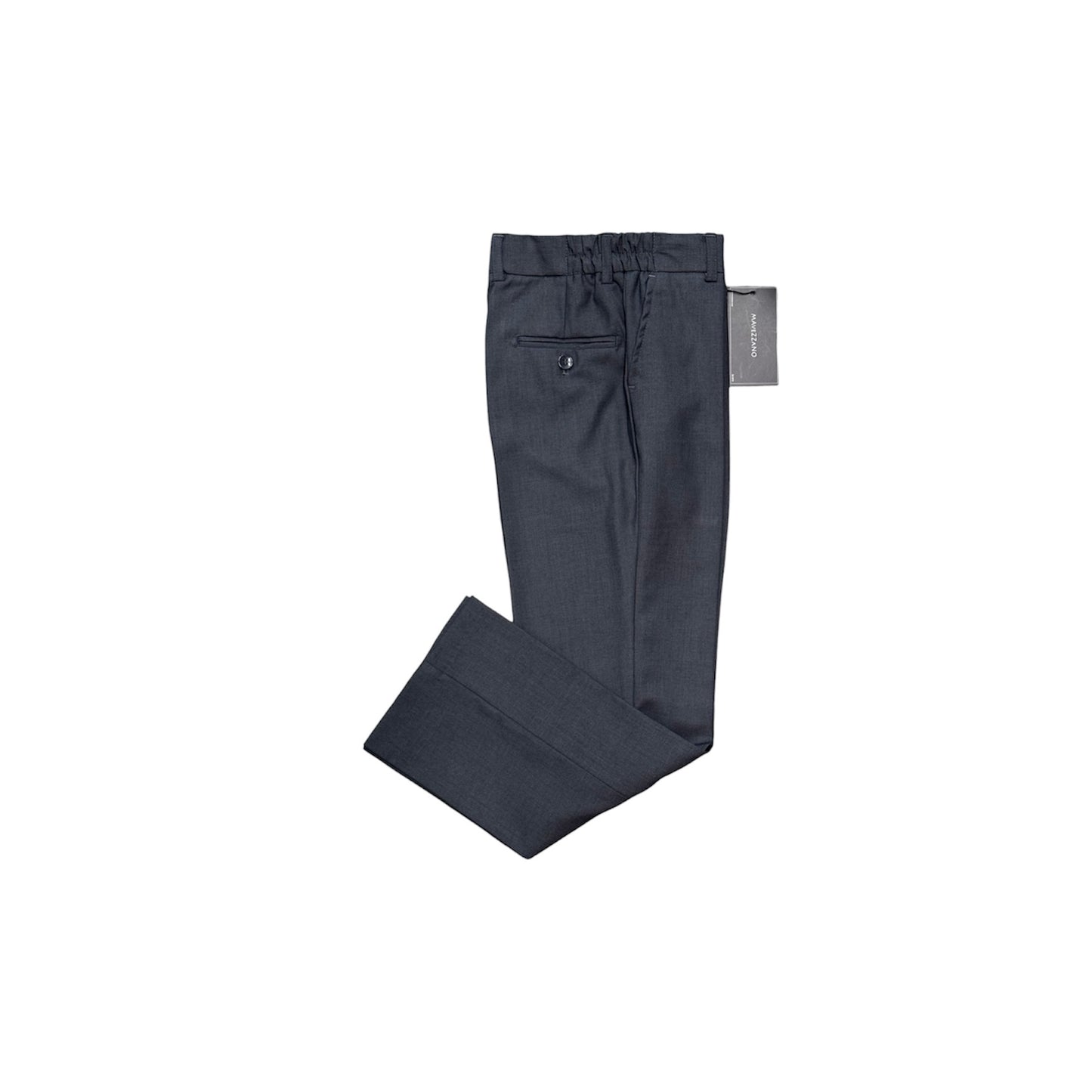 Mavezzano Regular Fit Boys' Wool Blend Charcoal Dress Pant