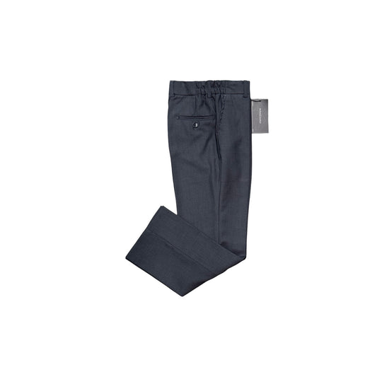 Mavezzano Regular Fit Boys' Wool Blend Charcoal Dress Pant