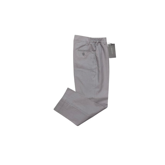 Mavezzano Boys' Linen Blend Grey Dress Pants