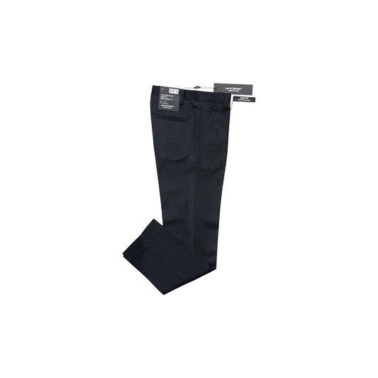 Leo & Zachary Slim-Fit Adjustable Boys’ Charcoal Dress Pants