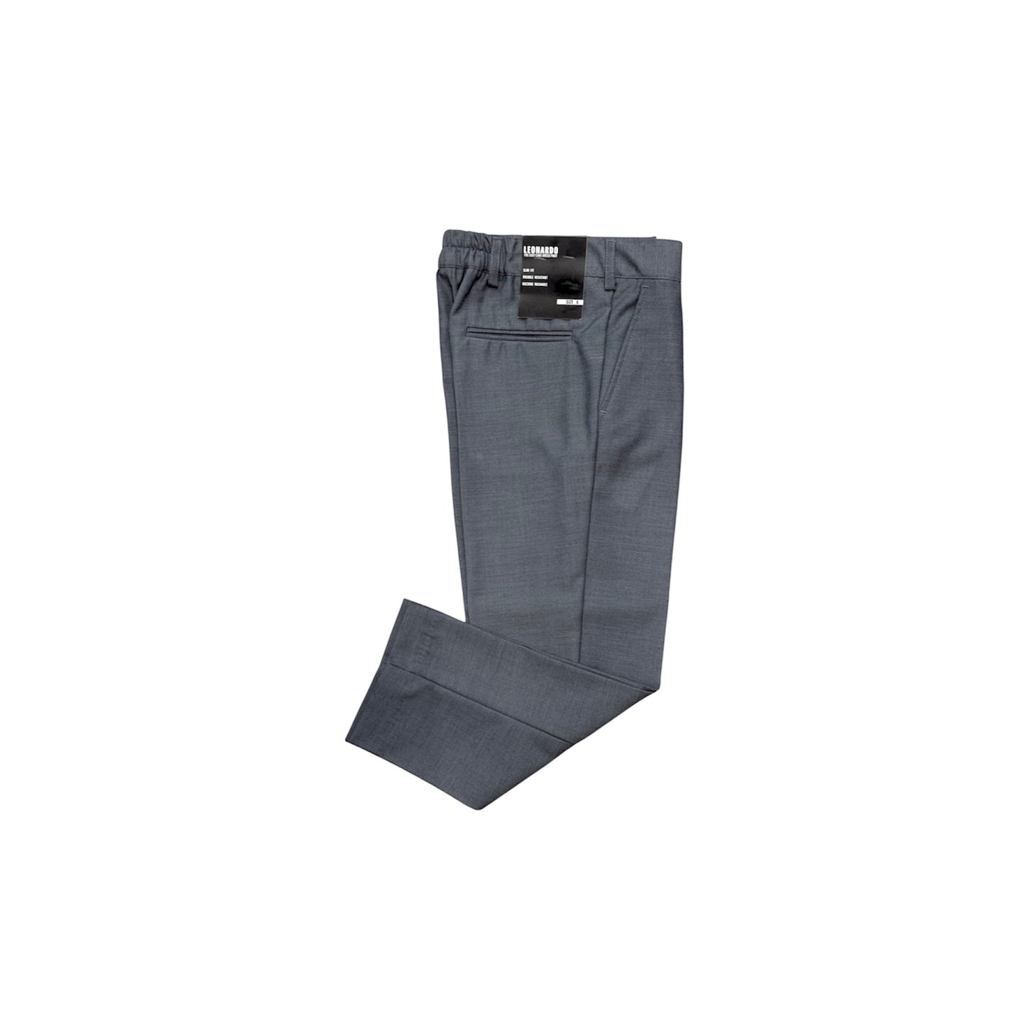 Leonardo Slim Fit Boys Grey Dress Pant