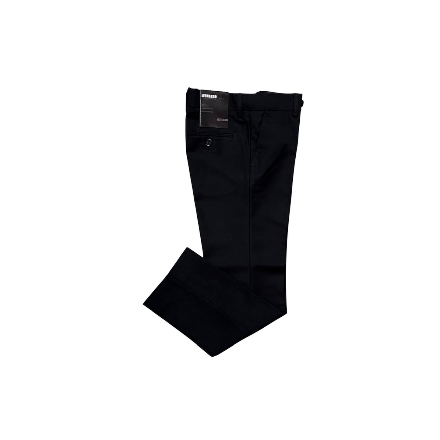 Leonardo Slim Fit Boys Black Dress Pant