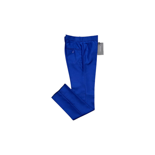 Mavezzano Slim Fit Boys' Wool Blend Blue Dress Pant