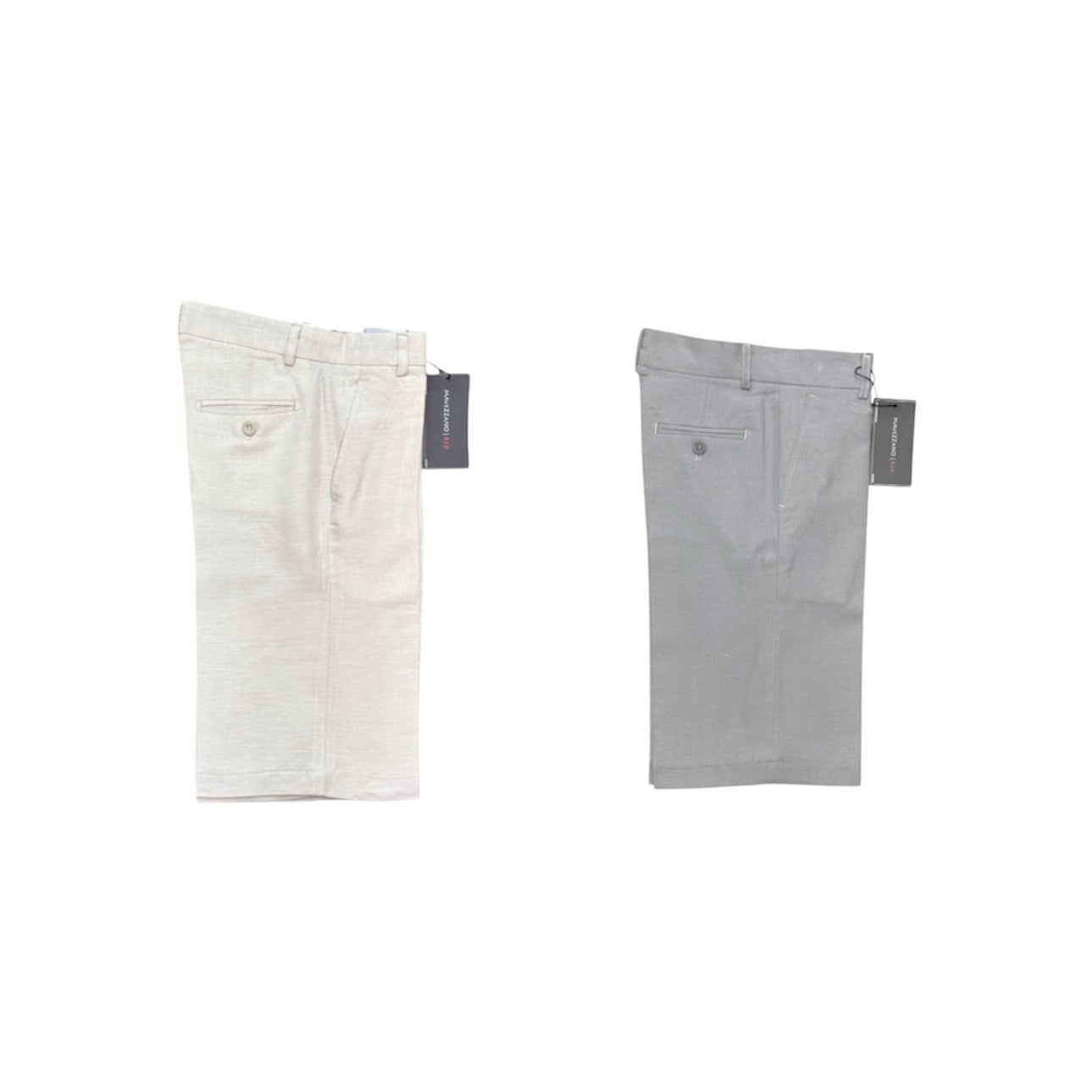 Mavezzano Boys Pleated Linen Dress Shorts