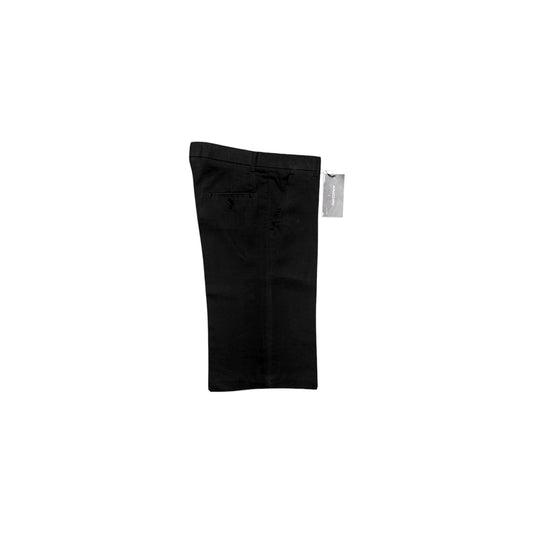 Mavezzano Boys Black Pleated Linen Dress Shorts (Size 10/12)