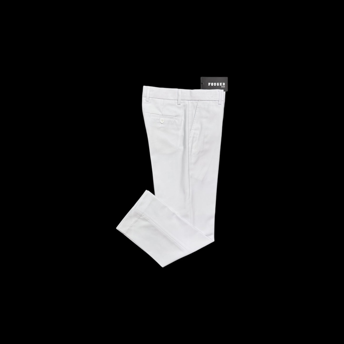 Fouger U.S.A. Slim Fit Adjustable Boys’ White Dress Pants