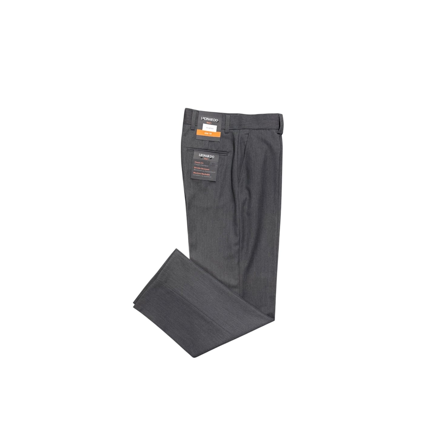 Leonardo Classic Fit Boys Grey Dress Pants