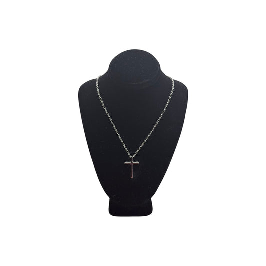 Silver Cross Pendant Necklace