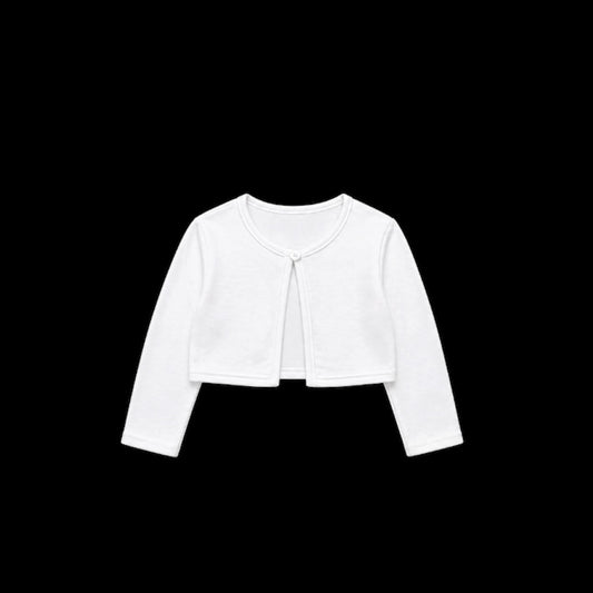 Kids Dream Long Sleeve Classic White Bolero Cardigan