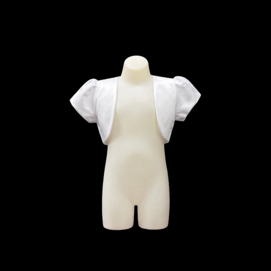 Fancy Kids Short Sleeve Satin Bolero