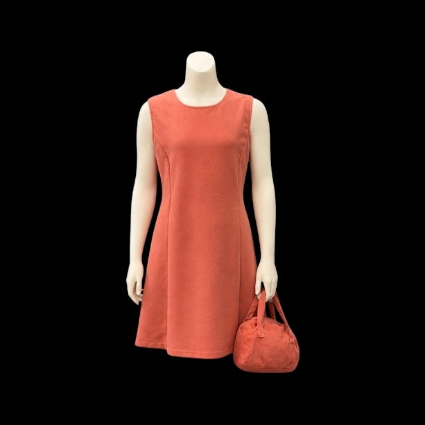Rose Pink Faux Fur Trim Jacket, Matching Dress & Purse Set for Girls