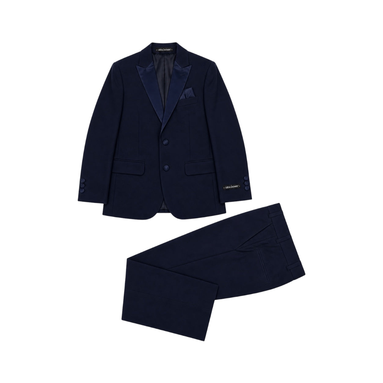 Leo & Zachary Navy Slim Fit 2-Piece Tuxedo