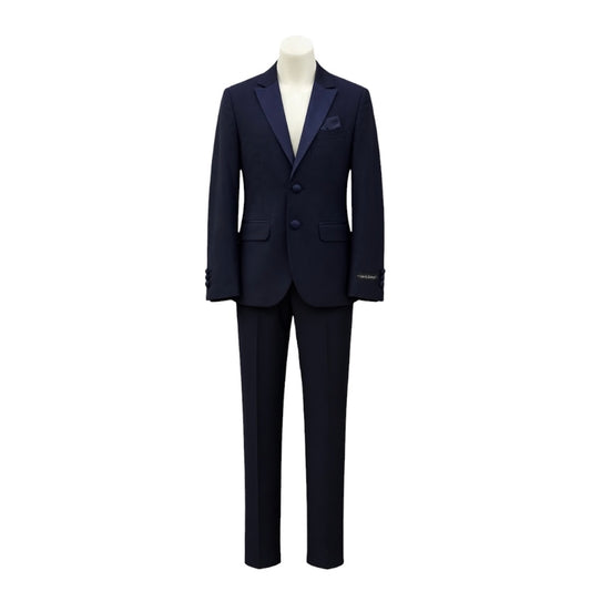 Leo & Zachary Navy Slim Fit 2-Piece Tuxedo