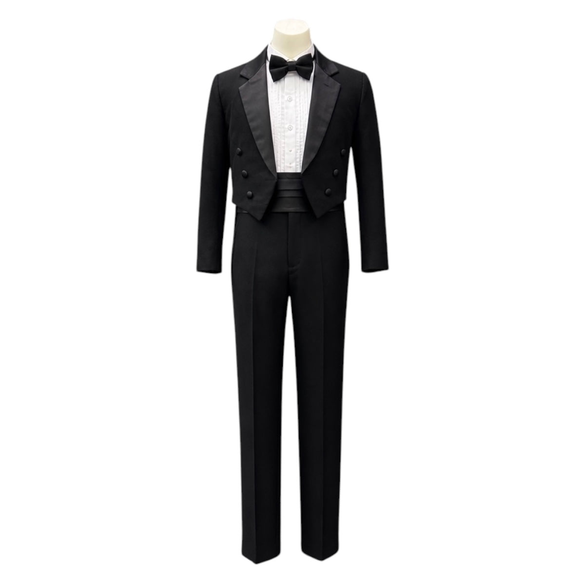 Kids Mode 5-Piece Black Tail Tuxedo Set