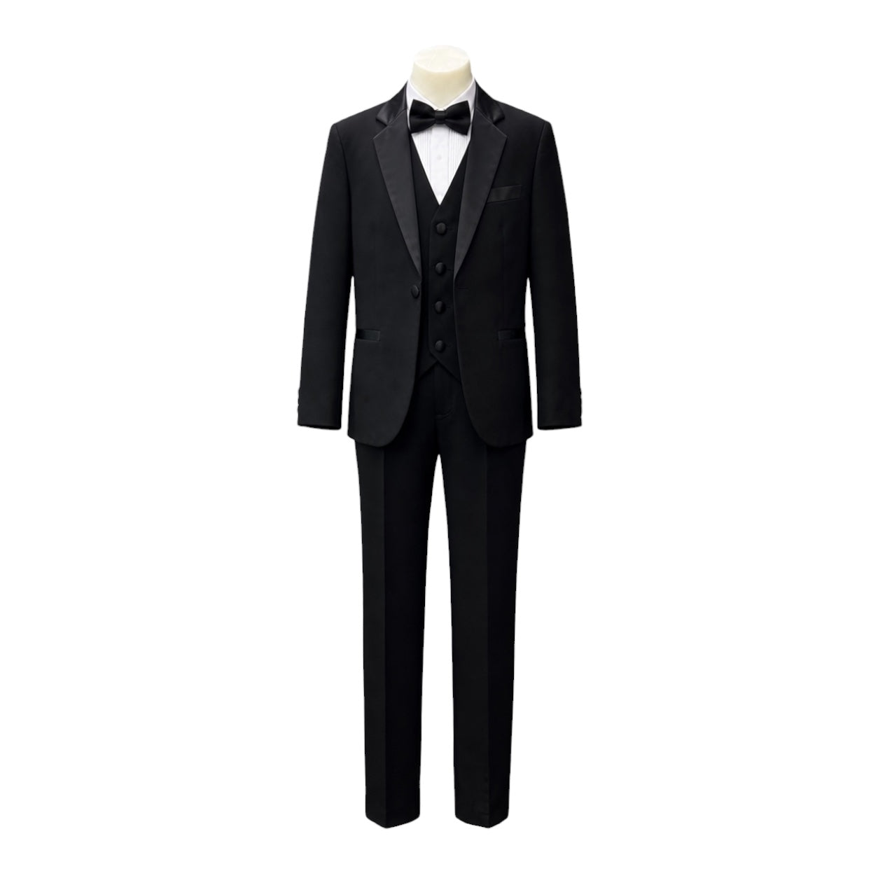 Fancy Kids 5-Piece Black Tuxedo Set