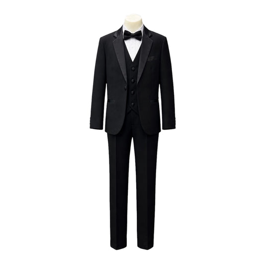 Fancy Kids 5-Piece Black Tuxedo Set