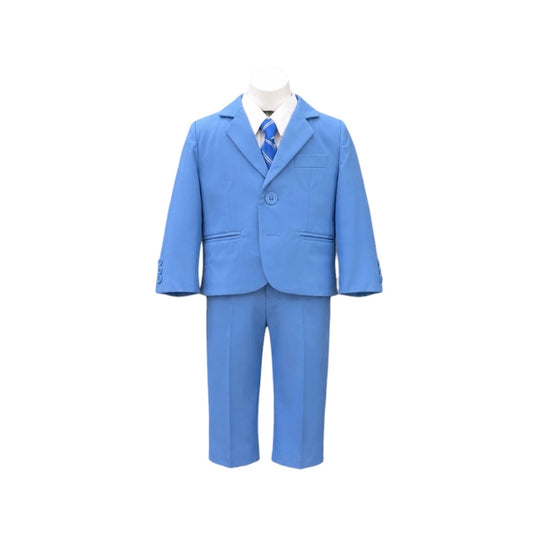 Fancy Kids 5-Piece Sky Blue Baby Suit