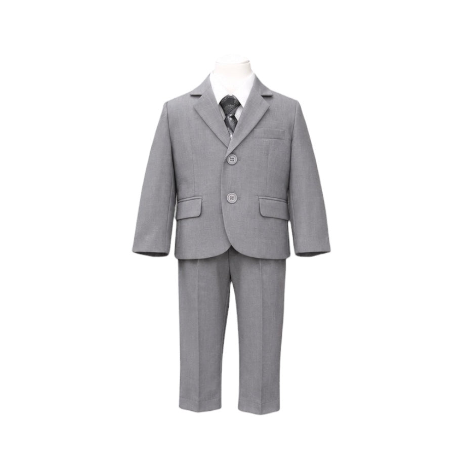 Fancy Kids 5-Piece Light Grey Baby Suit