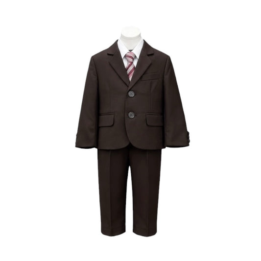 Fancy Kids 5-Piece Chocolate Brown Baby Suit