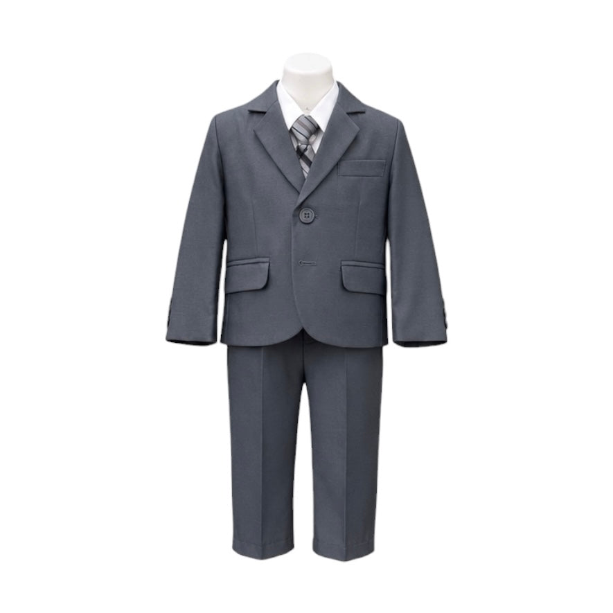 Fancy Kids 5-Piece Medium Grey Baby Suit