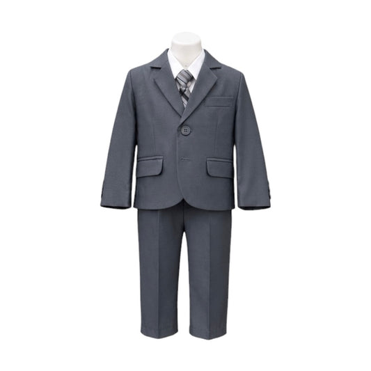 Fancy Kids 5-Piece Medium Grey Baby Suit