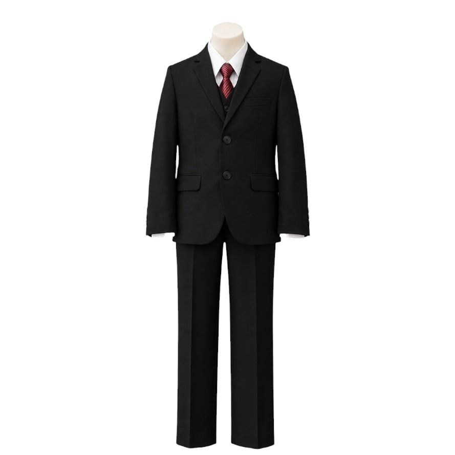 Mini World Modern Fit 5-Piece Black Suit