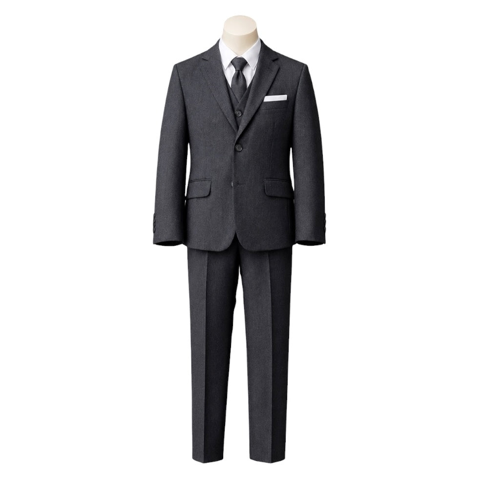 Debonair Slim Fit 7-Piece Charcoal Suit