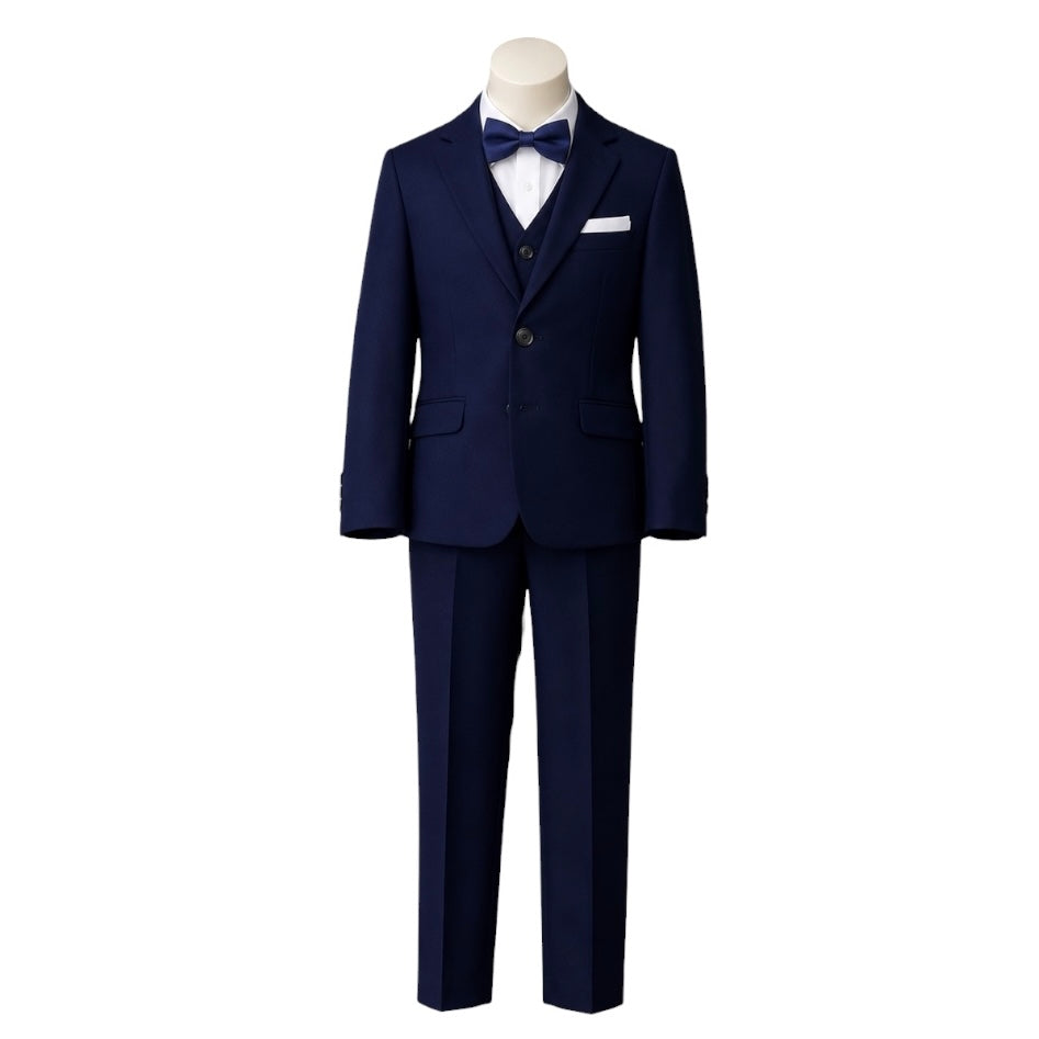 Debonair Slim Fit 7-Piece Navy Blue Suit