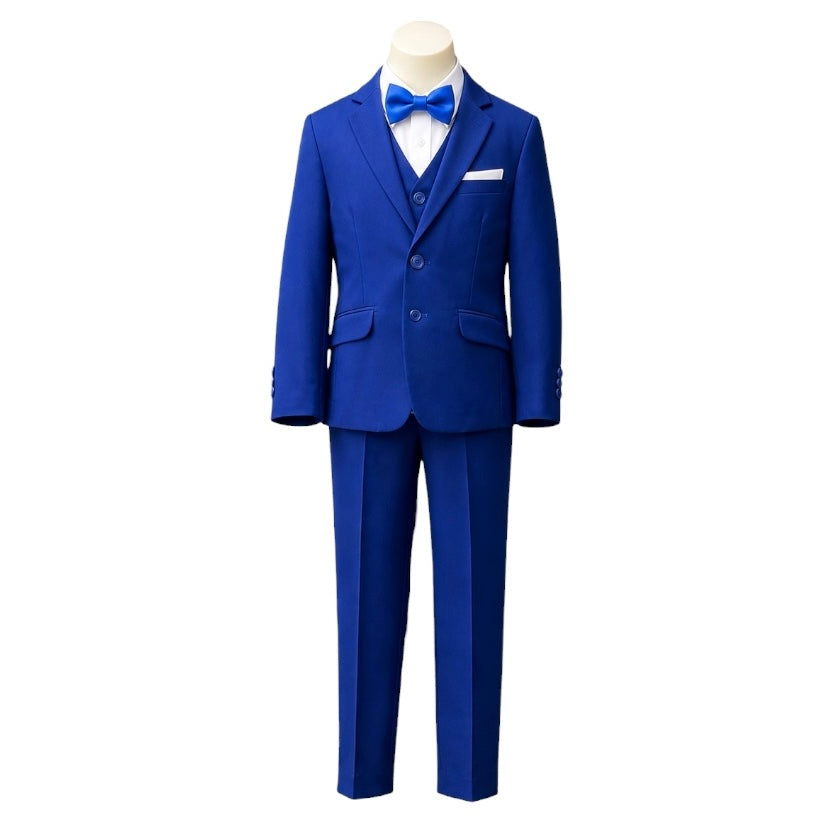 Debonair Slim Fit 7-Piece Royal Blue Suit
