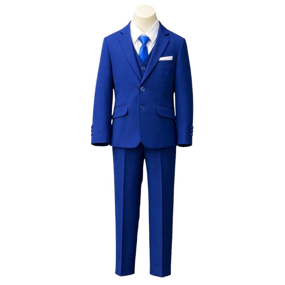 Debonair Slim Fit 7-Piece Royal Blue Suit