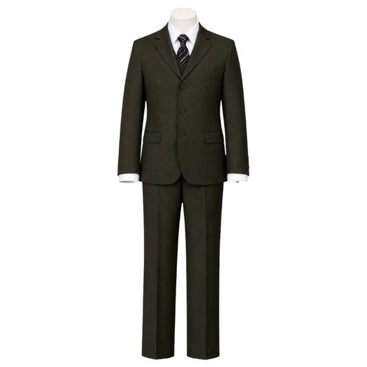 Mini World Classic Fit 5-Piece Forest Green Suit