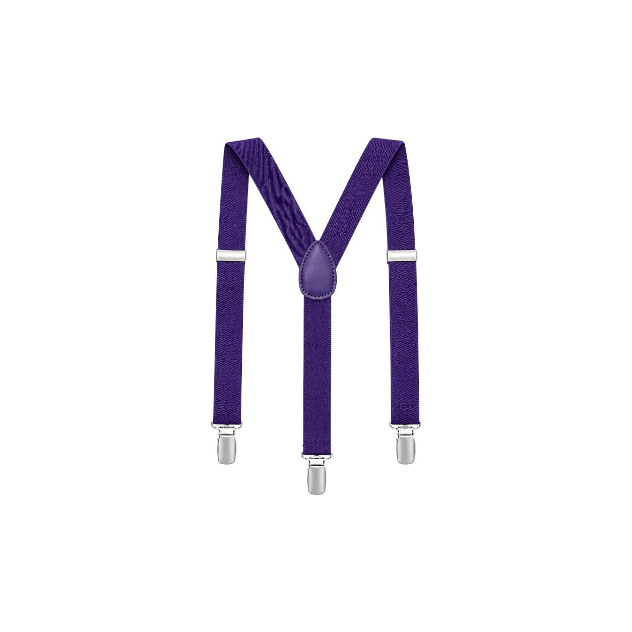 Mavezzano Boys’ Purple Adjustable Suspenders